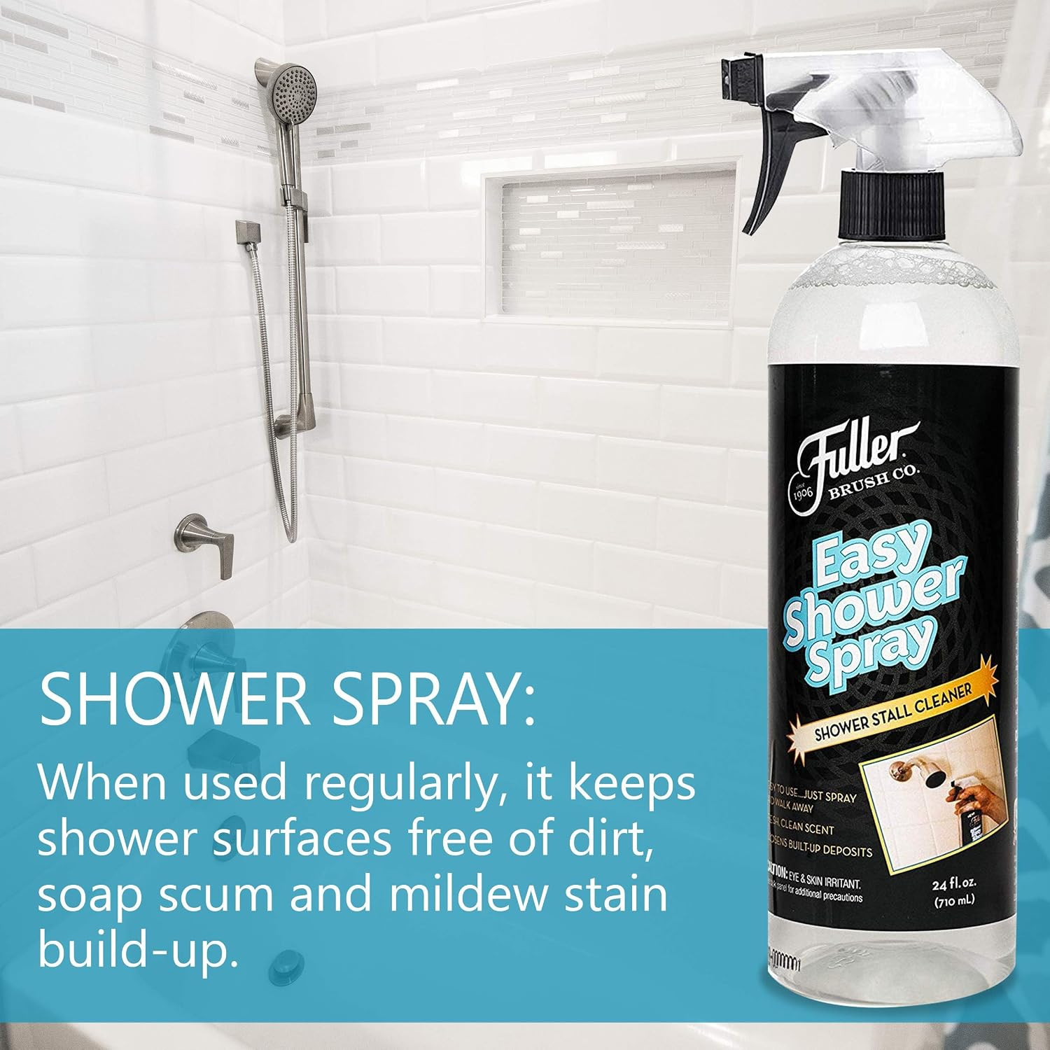 Easy Shower Spray – 24 Oz – No Rinse & Scrub Daily Bathroom Cleane