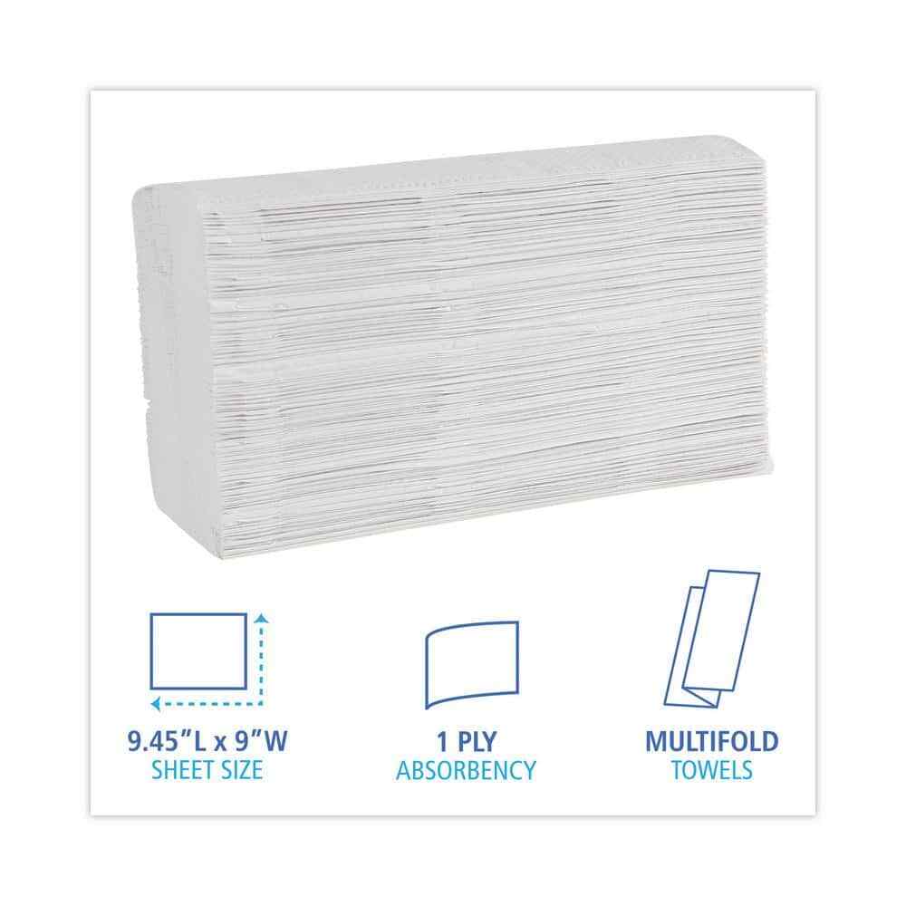 Boardwalk White Multi-Fold Paper Towels, 4,000 Towels (BWK6200)