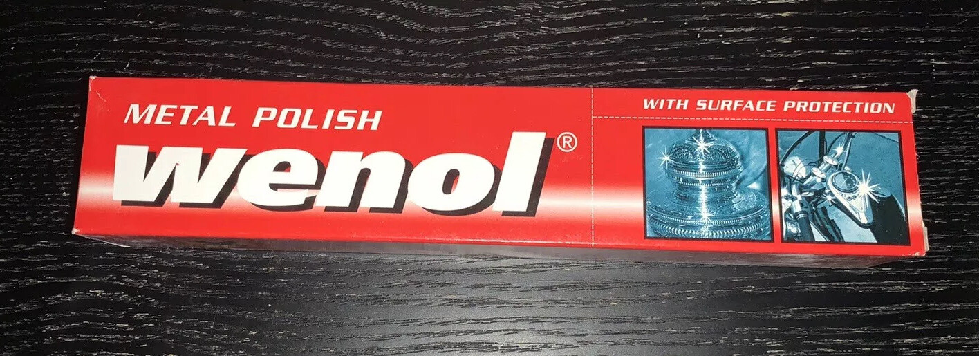 Wenol Metal Polish with Surface Protection, 100mL / 4oz Red Box