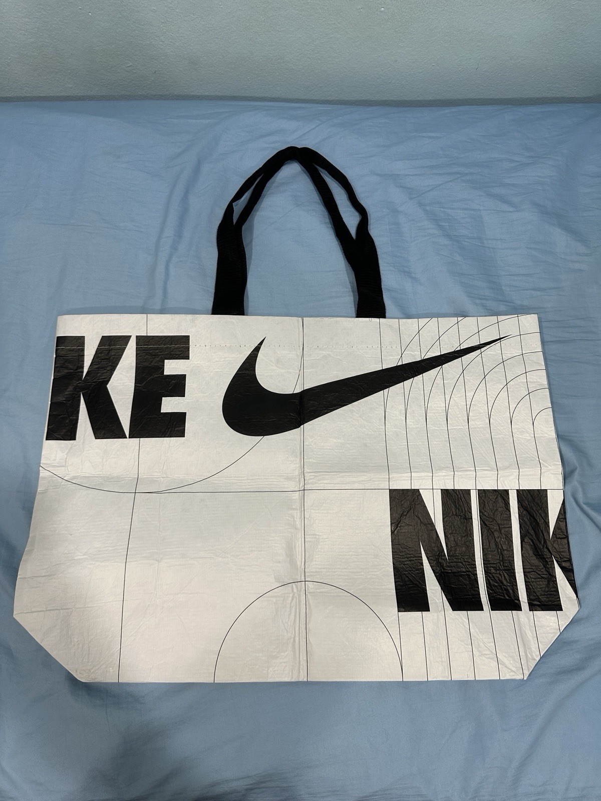 XLarge Nike Reusable Shopping Bag Tote Eco Gift Sturdy Grocery Laundry New