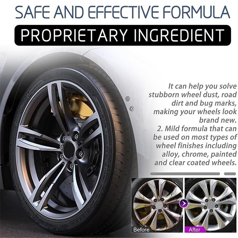 3X Mad Acid- Heavy-Duty Wheel Cleaner, Water Spot Remover for Car,Glass Cleaner