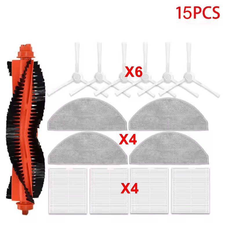 For xiaomi Robot Vacuum S20 / D106 Main Side Brush Filter Mop Replacement Parts
