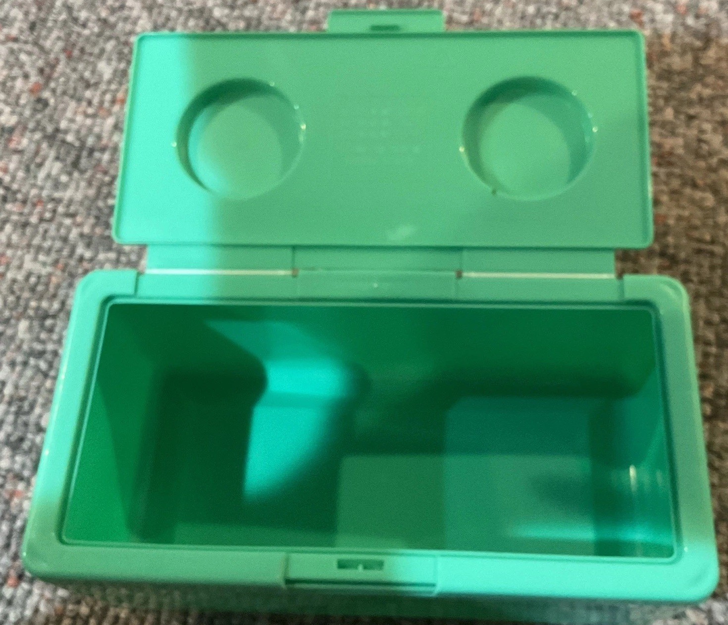 Chubs Stackables Mint Green Light Building Block Storage Container Empty