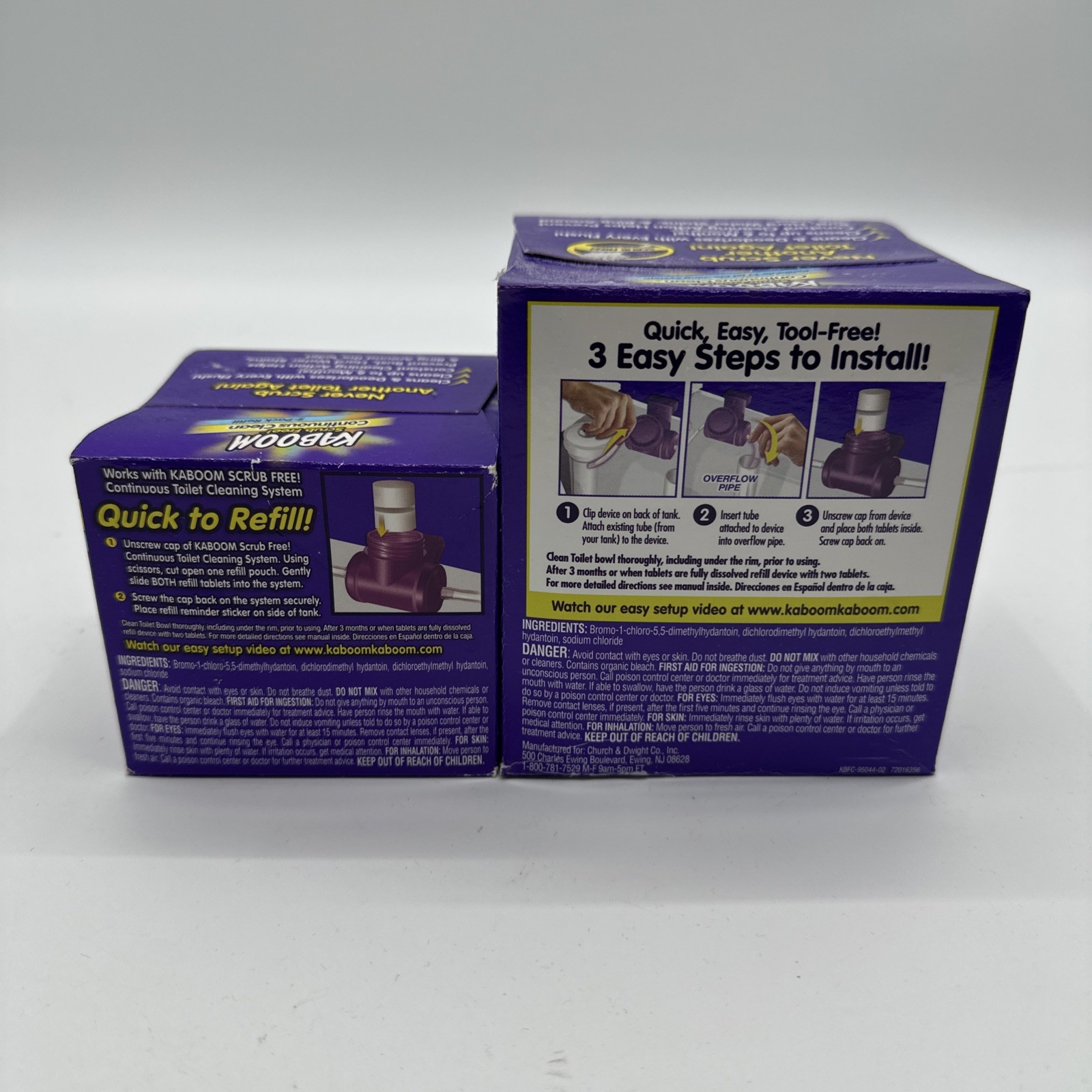 Toilet Bowl Cleaner System Cleans To 6 Months w/ 2 Refills Plus 2 Refills New