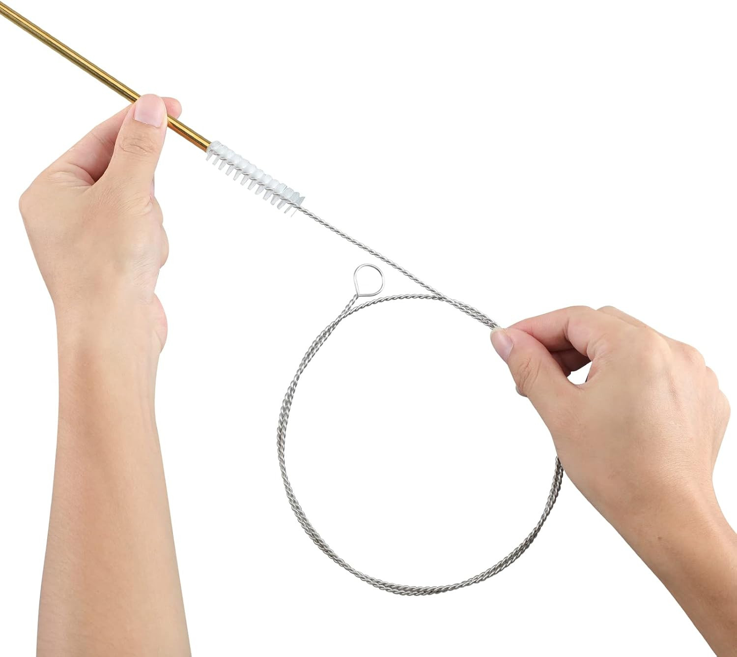 40 Inches Brush Cleaner for Cleaning Straw, Kegerator, Feeding Tube, Siphon Hose