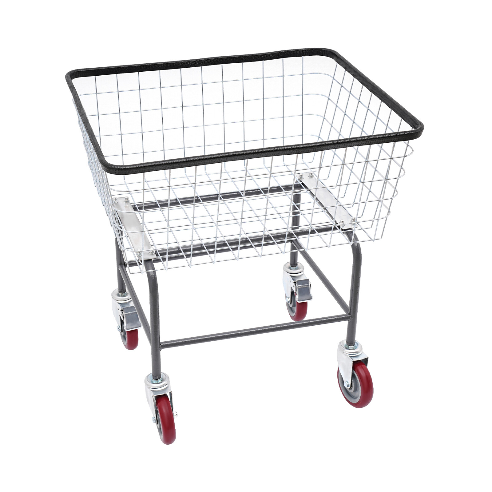 Steel Wire Laundry Cart Laundry Basket Commercial Laundry Cart With Wheels