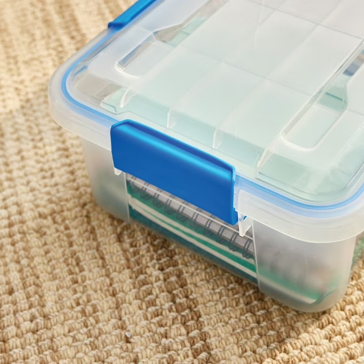 6 PACK – EZY STORAGE WATERPROOF 3Gal/12Qt/11.4L STORAGE BOX IP67