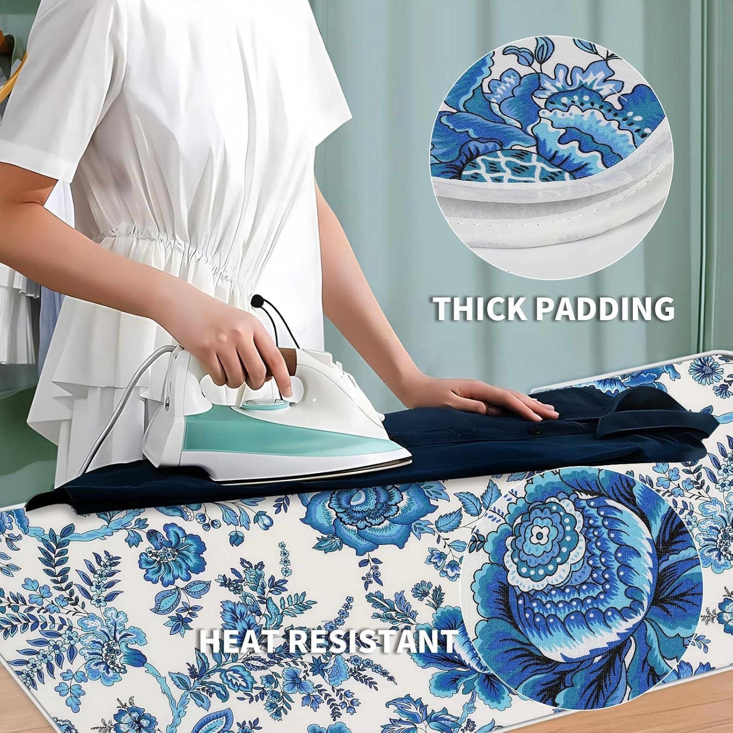 33” Cotton Ironing Pad – Scorch Resistant and Lightweight for Convenient Ironing
