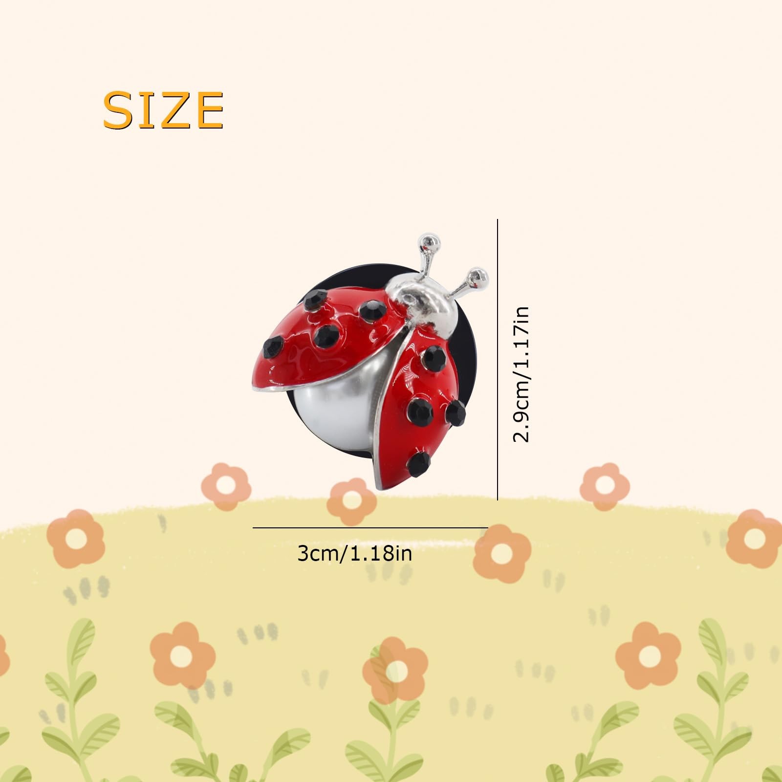 Ladybug Car Accessories,2pcs Lady Bug Air Vent Clips Car Air Fresheners,Refil…