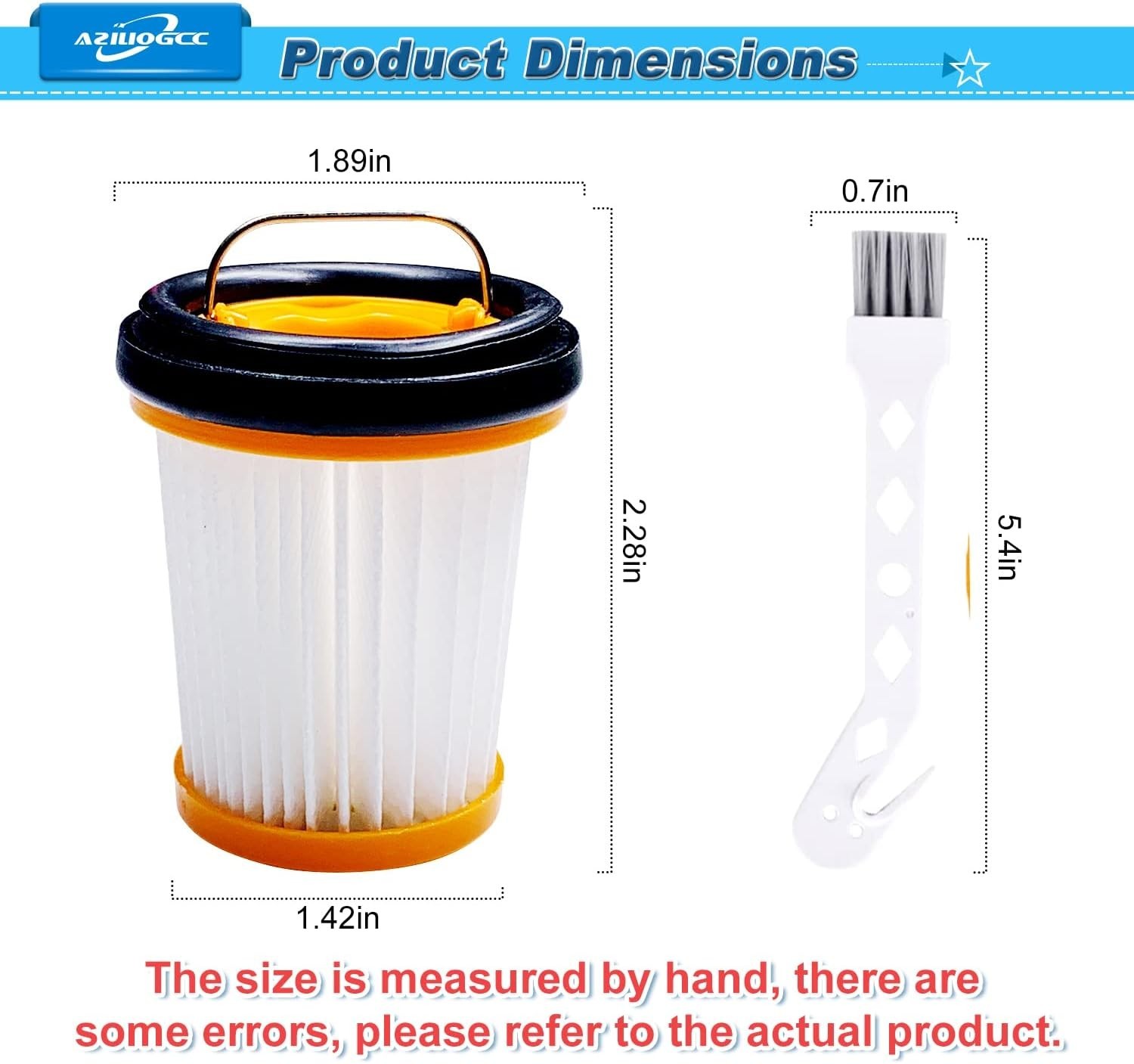 5 Pack Wandvac Replacement Filters for Shark WV201 WV200 WV205 WV220