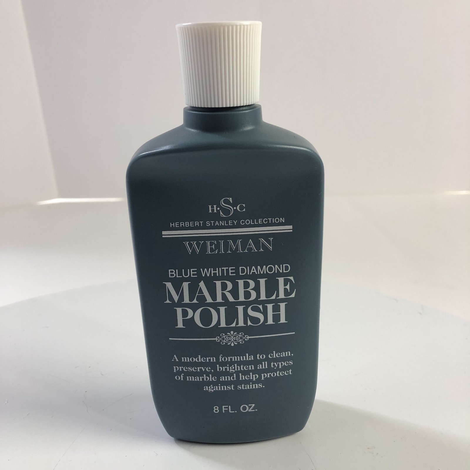 VTG NEW WEIMAN BLUE WHITE DIAMOND MARBLE POLISH HERBERT STANLEY COLLECTION