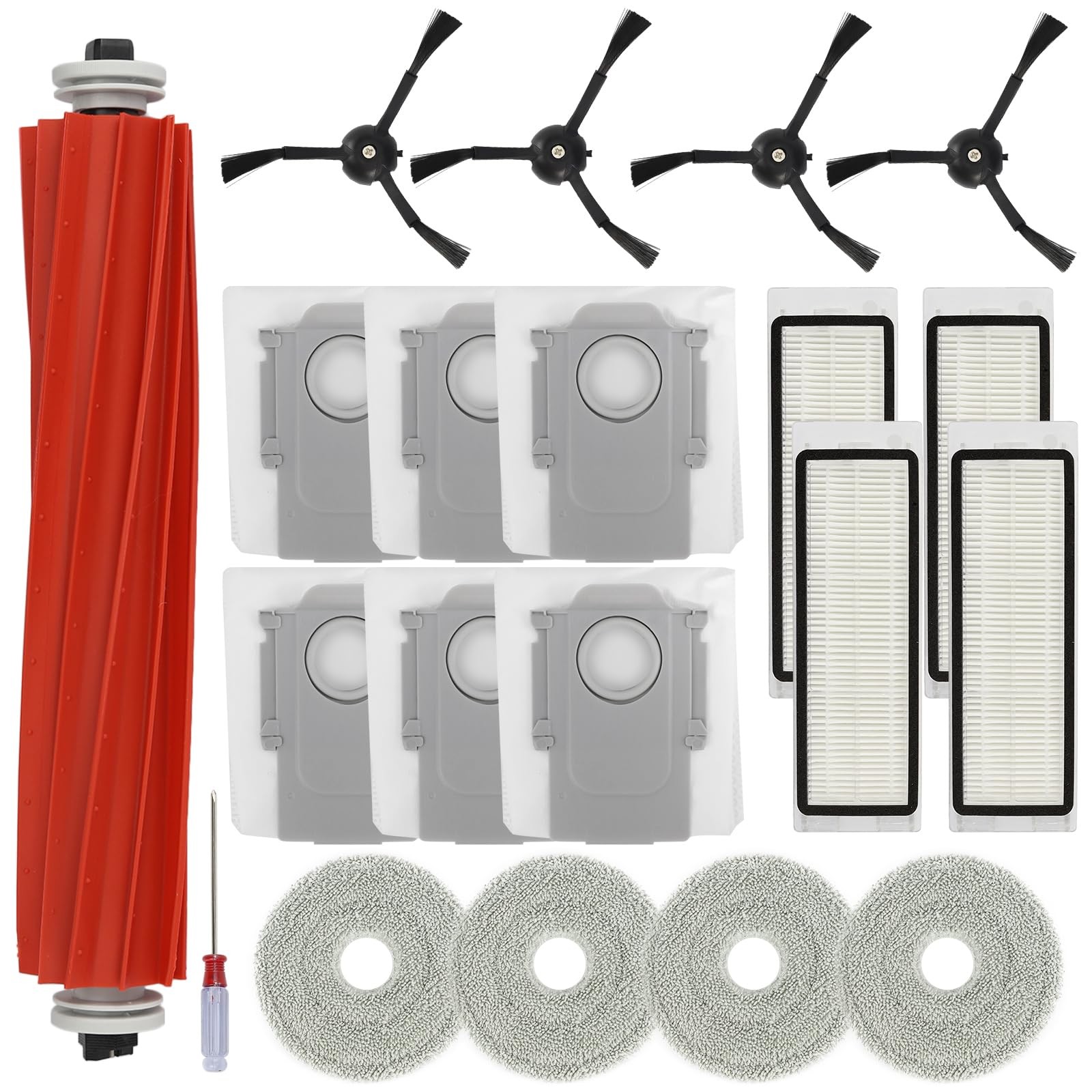 20 PCS Kit for Roborock Q Revo Robot Vacuum Cleaner, Parts Main Brush, Side B…
