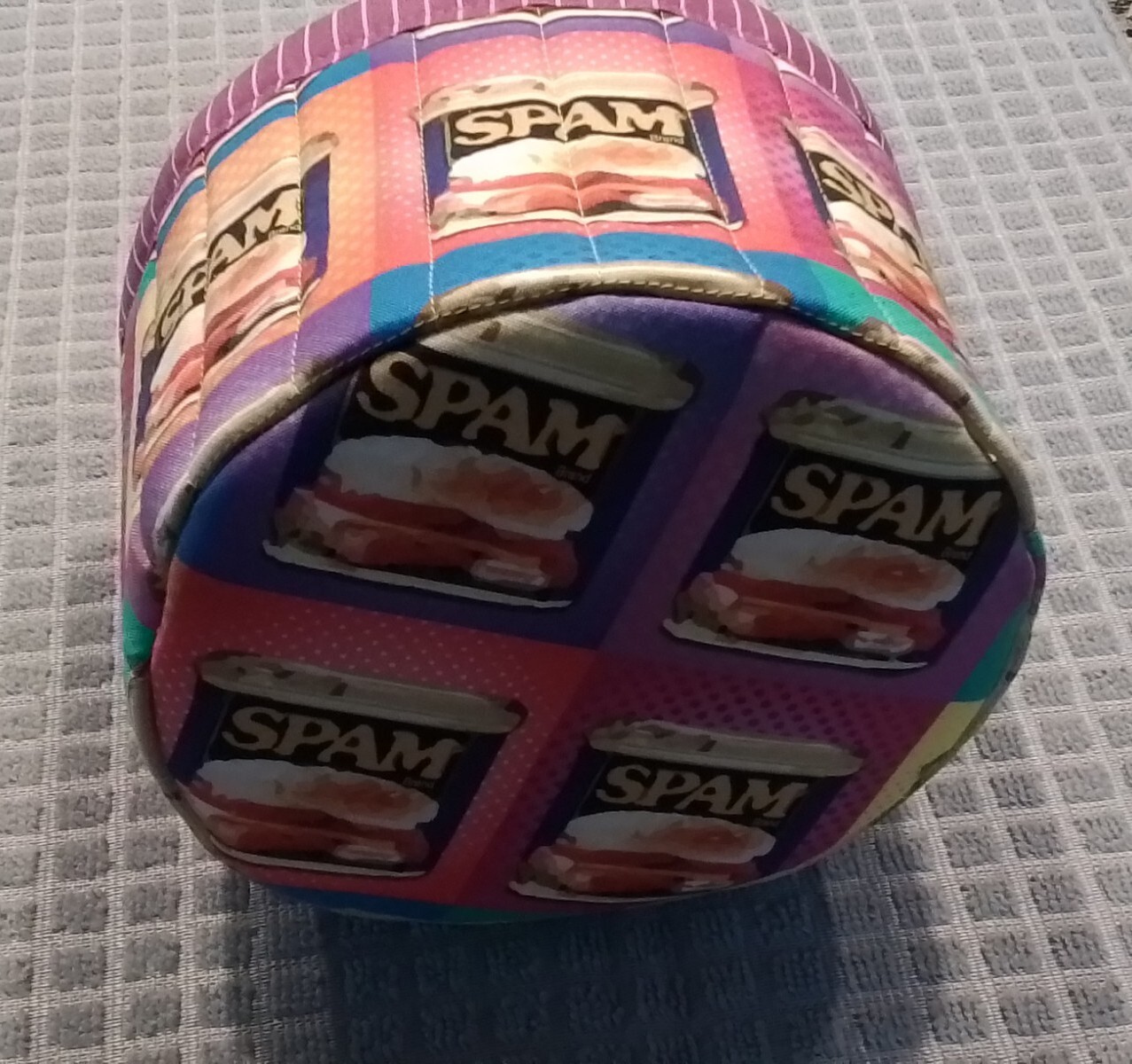 Michael Miller Retro SPAM Can Canned Meat Pop Art Neon Quilted Storage Basket