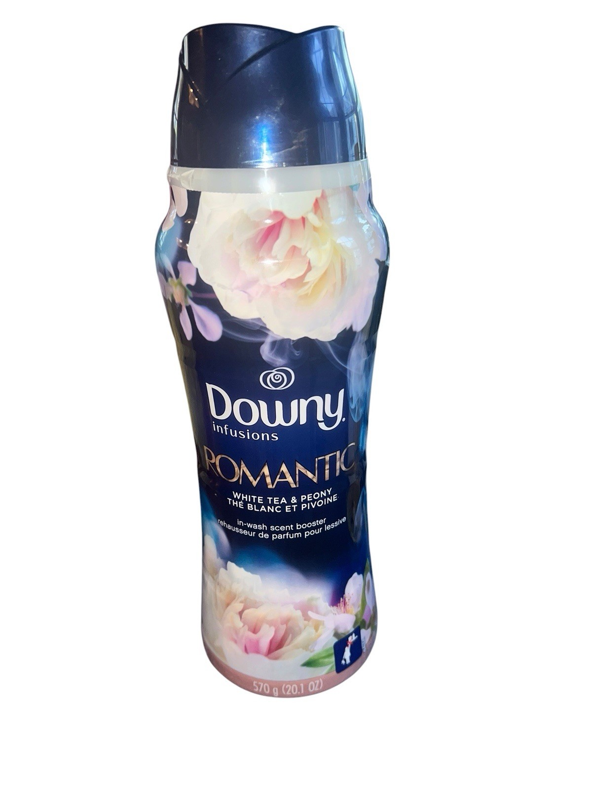 Downy Infusions Romantic White Tea Peony Scent Booster 20.1oz Full Discontinued