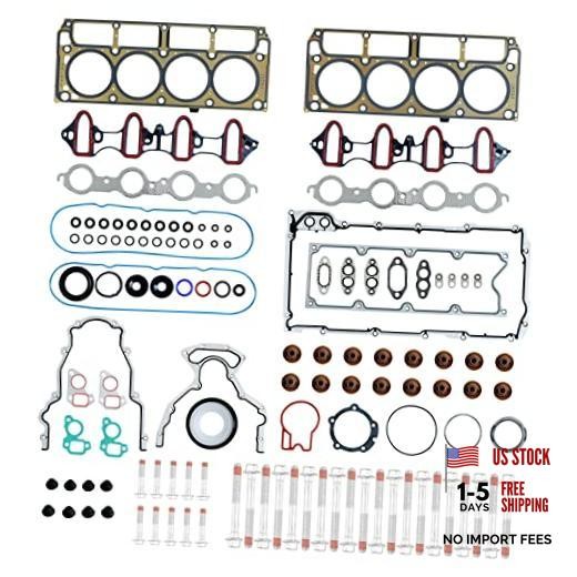 SUSUCAR Full Cylinder 5.3 Head Gasket Set with Bolts ES72220 Intake Exhaust