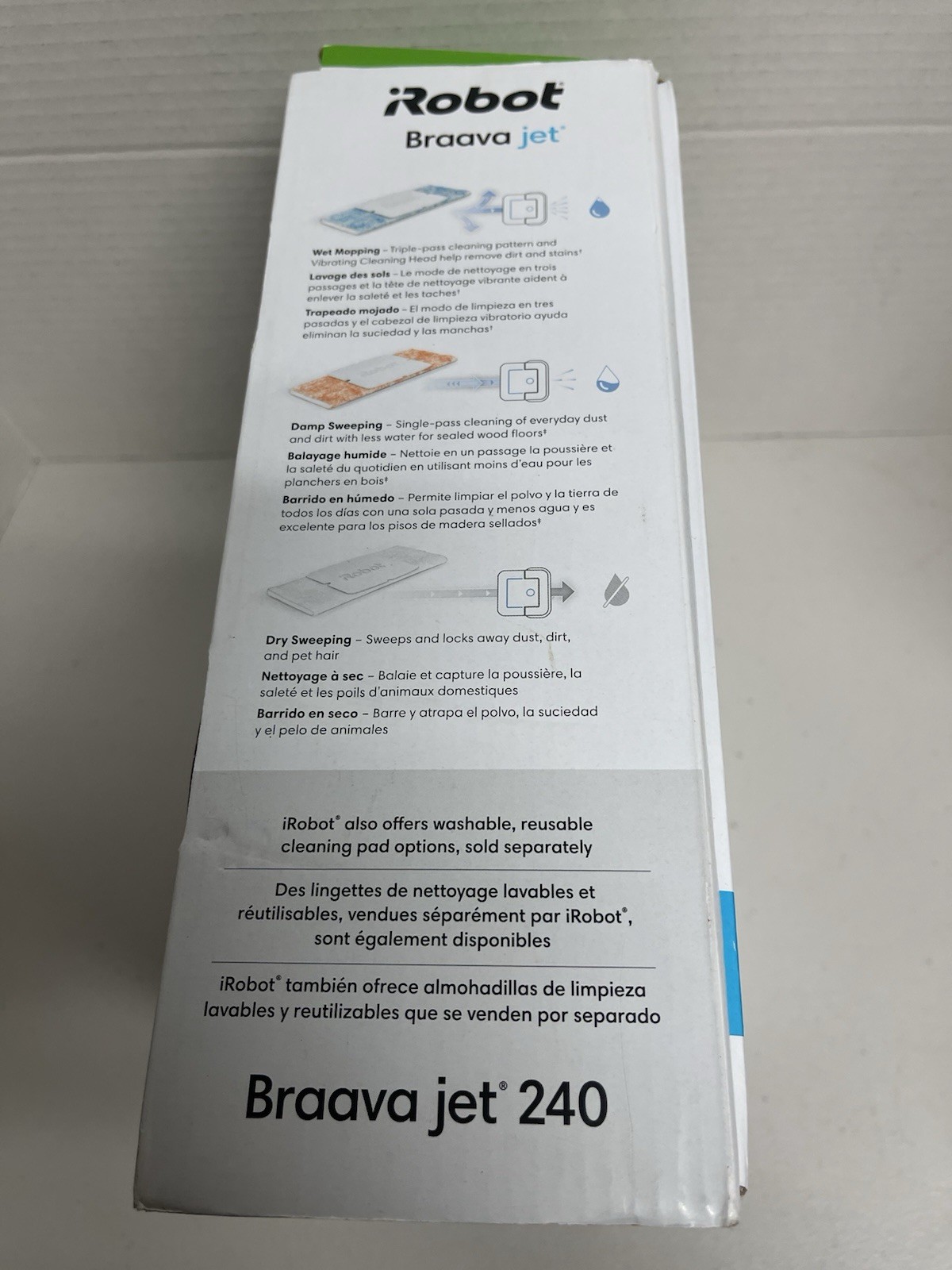 iRobot Braava Jet 240 Robot Mop App Control Precision Spray OPEN BOX