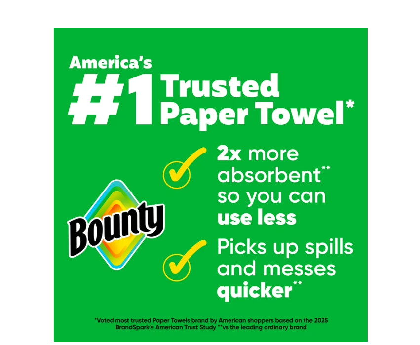 Bounty Paper Towels Select-A-Size White, 10 Triple Rolls, 123 Sheets Per Roll