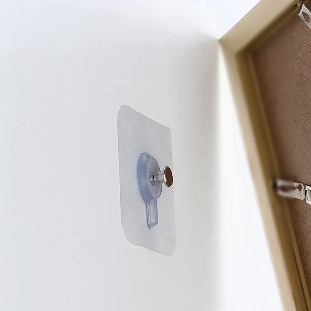 Strong Adhesive Wall Hooks No Drill Waterproof Picture Frame Hangers 10-50PCS