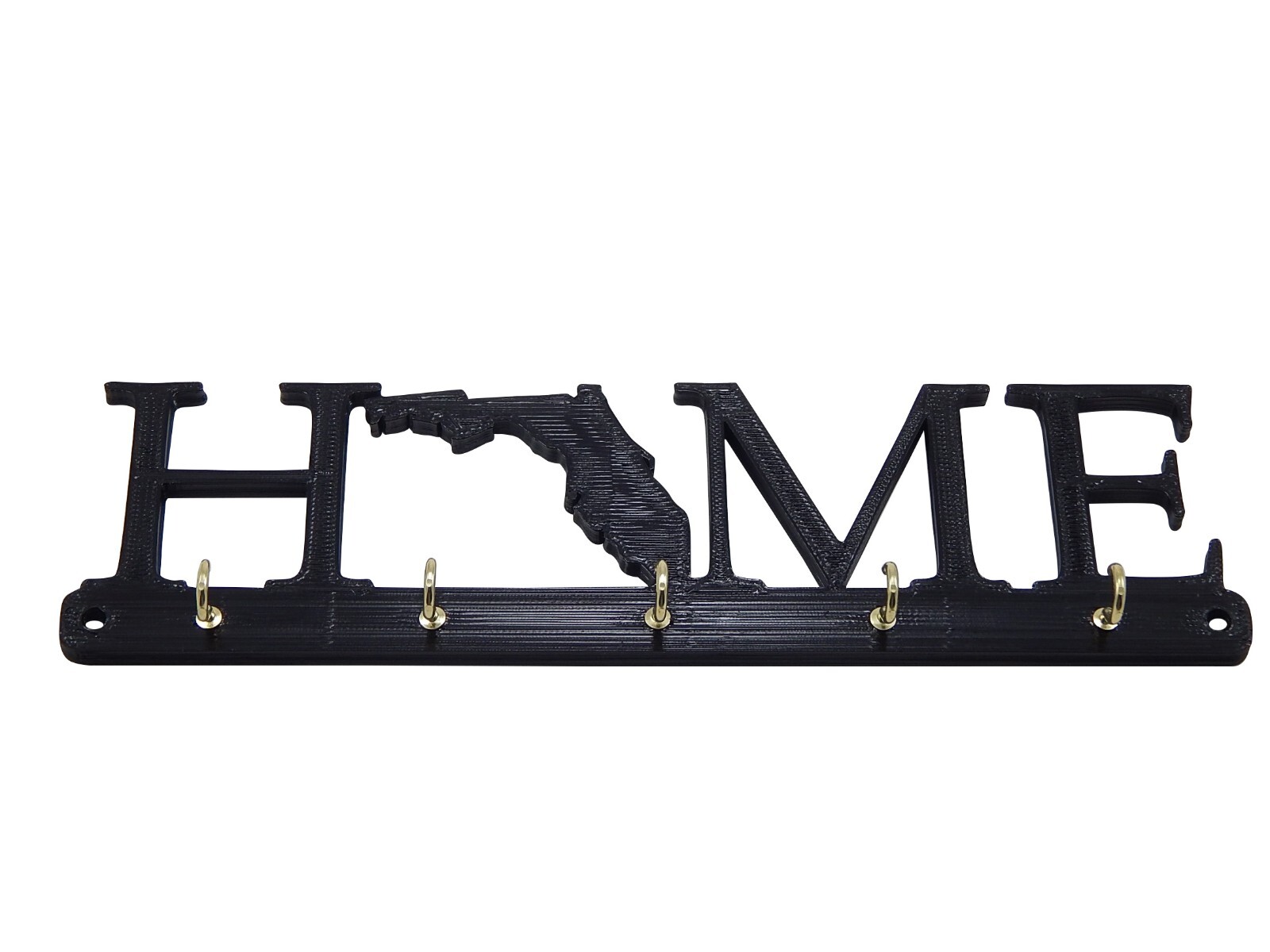 Florida Home State Shape Key Holder Hanger Rack Housewarming Gift Wall Decor