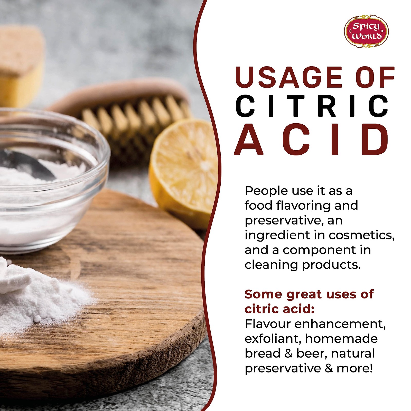 Citric Acid 2 LB Bag – 100 Pure, Food Grade Non-GMO – Citric Acid Powder For
