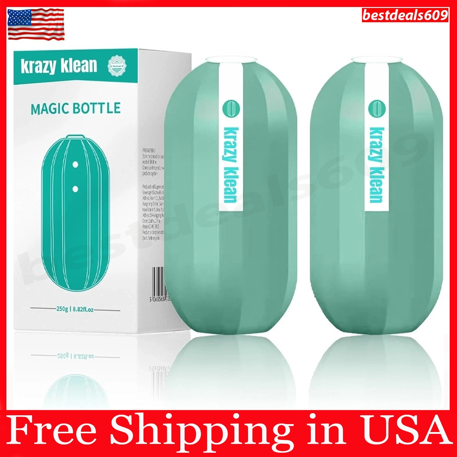 2Pcs Krazy Klean Toilet Cleaner, Krazy Cleaner Pro Toilet Cleaner, Easy to Use L