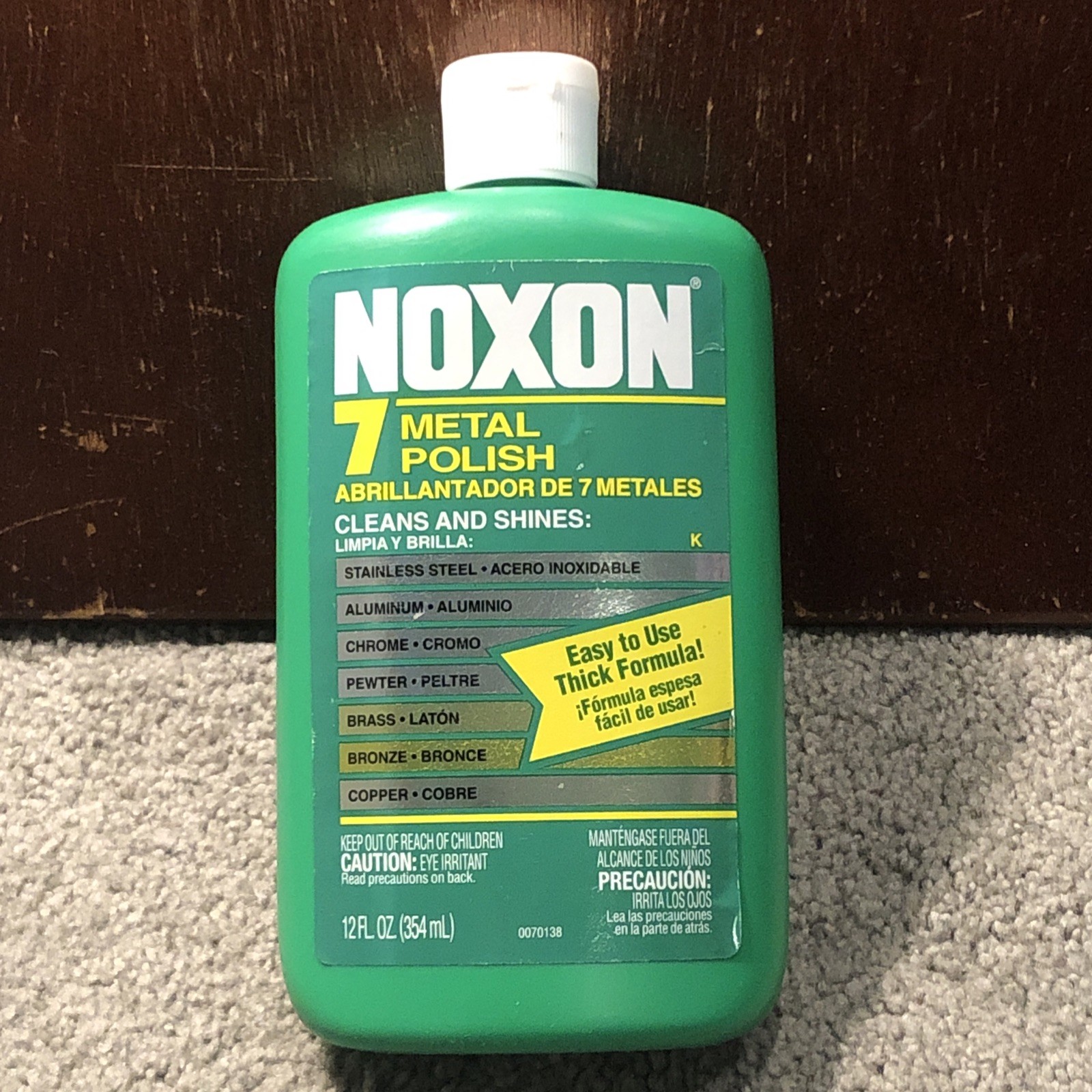 Noxon 7 Liquid Metal Polish for Stainless Steel Aluminum Bronze & Copper 12oz