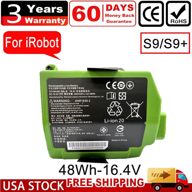 ABL-B Battery 48Wh 16.4V For iRobot Roomba S9 S9+ S9550 9550 Robot Vacuum FAST