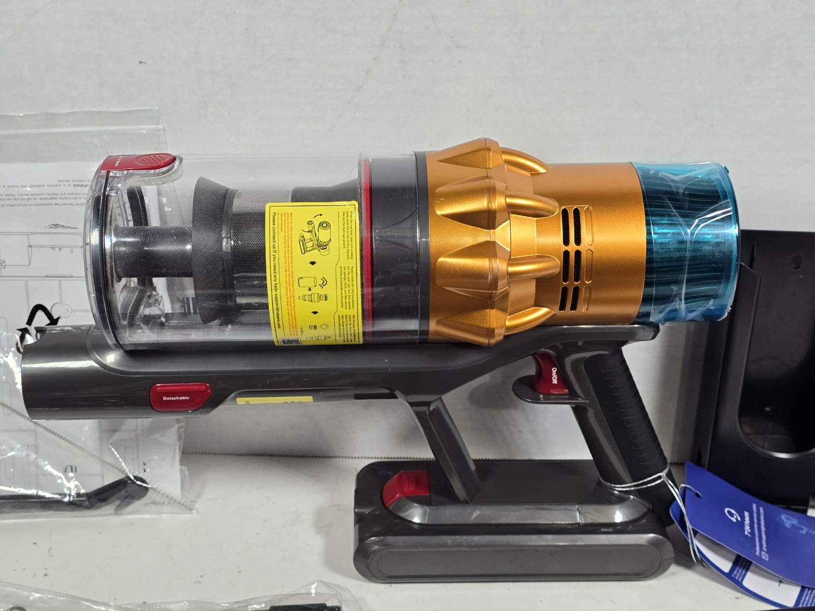 Cordless Stick Vacuum Cleaner 600W 48KPa 65Min Runtime Lightweight 8-in-1