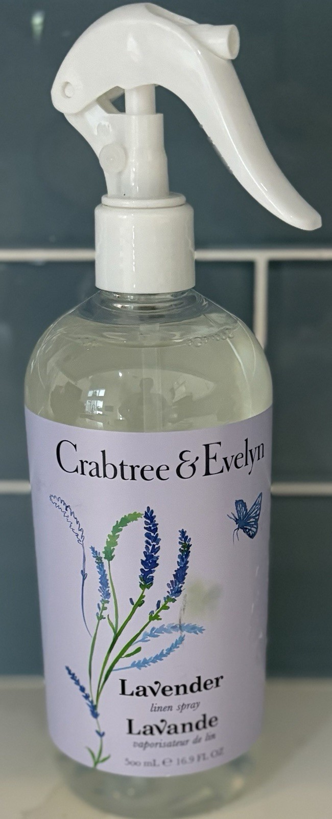 1 – CRABTREE & EVELYN 16.9 FL. OZ. LAVENDER LINEN SPRAY NEW!