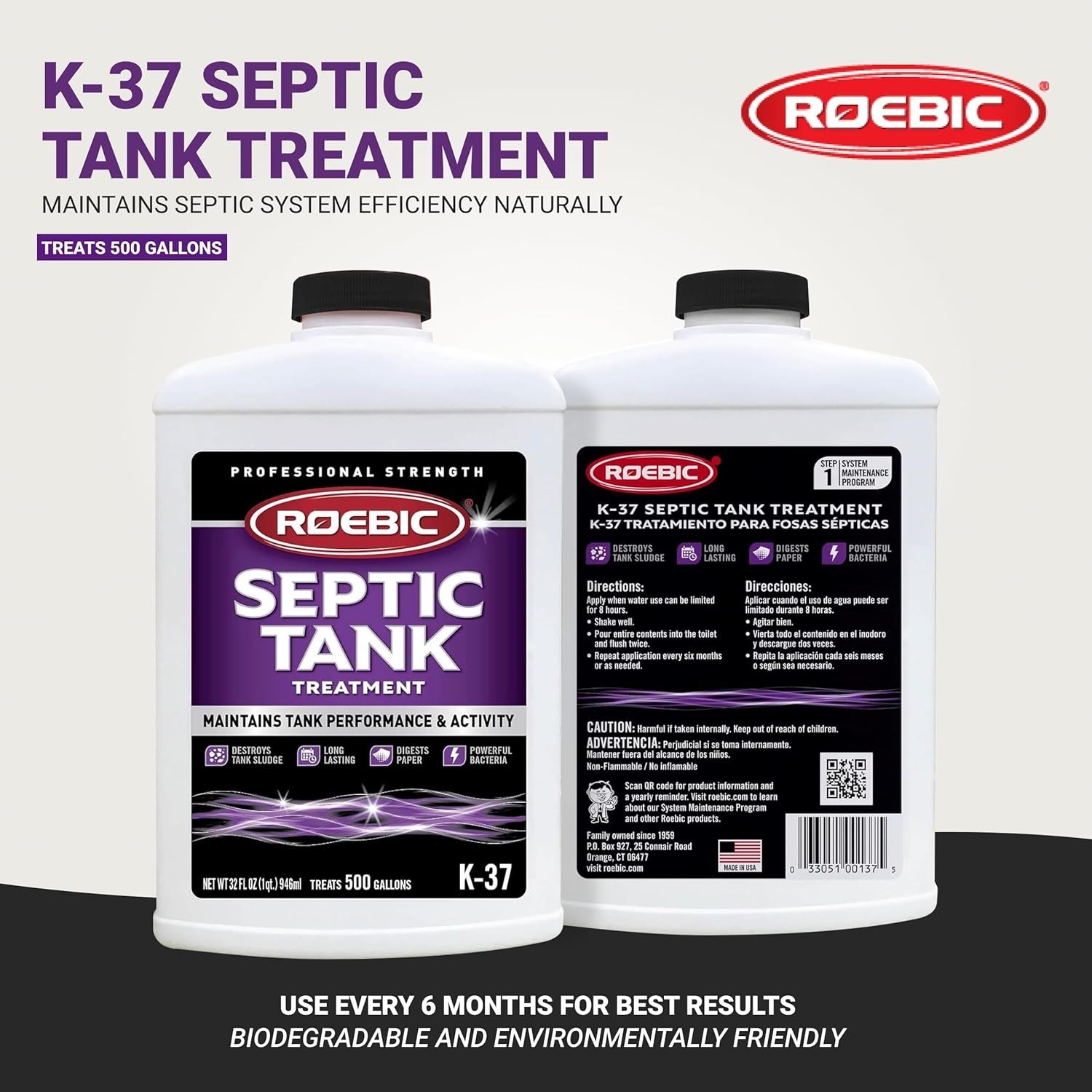 Effective Clog Prevention for Septic Systems – 32 Oz Biodegradable Treatment