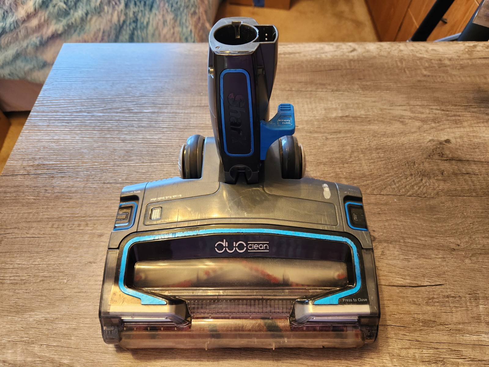 Shark Ion DuoClean Power Brush Head Carpet Hardwood UF280 Multiflex Blue Works