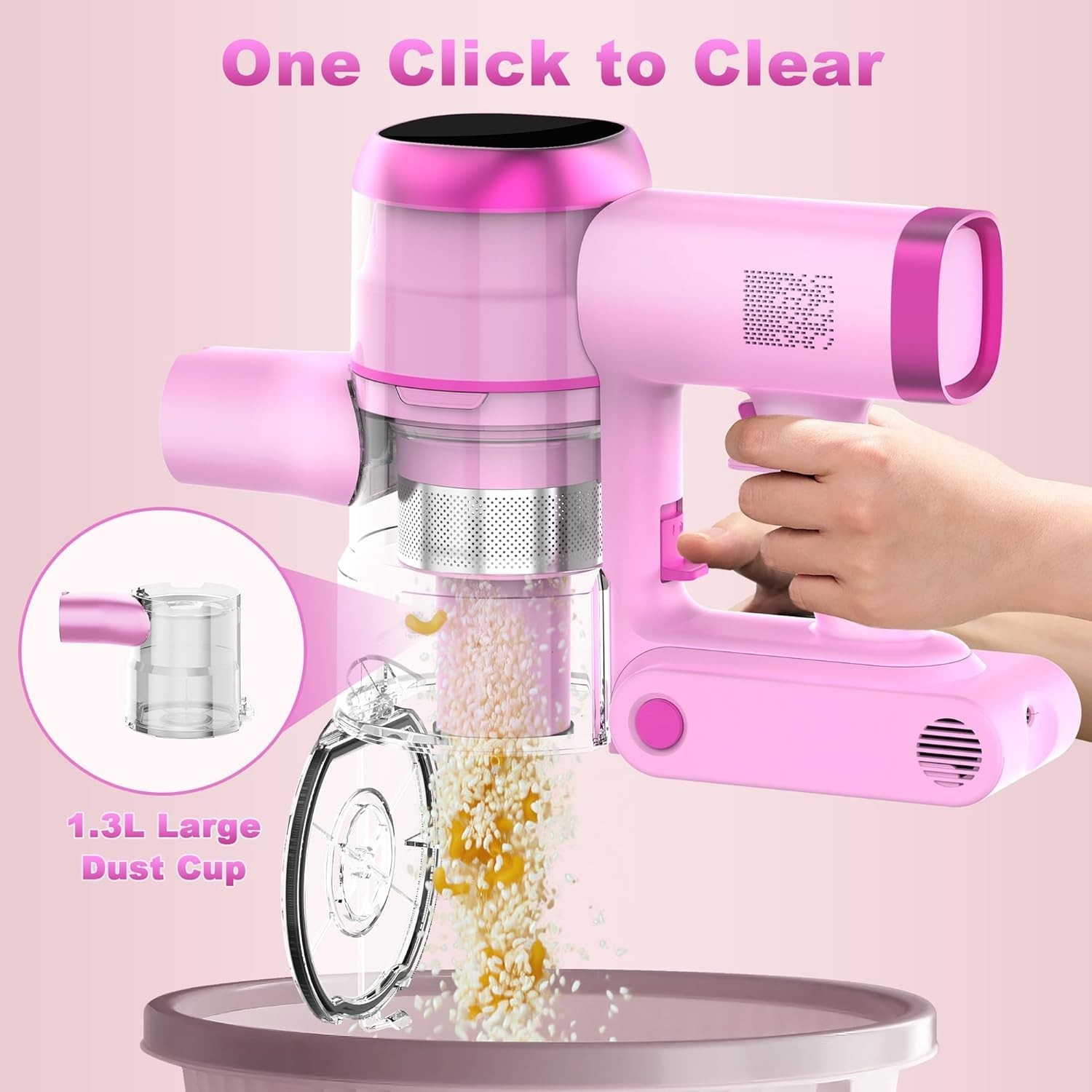 Advanced Cyclone Filtration Vacuum, 1.3L Dust Cup Capacity