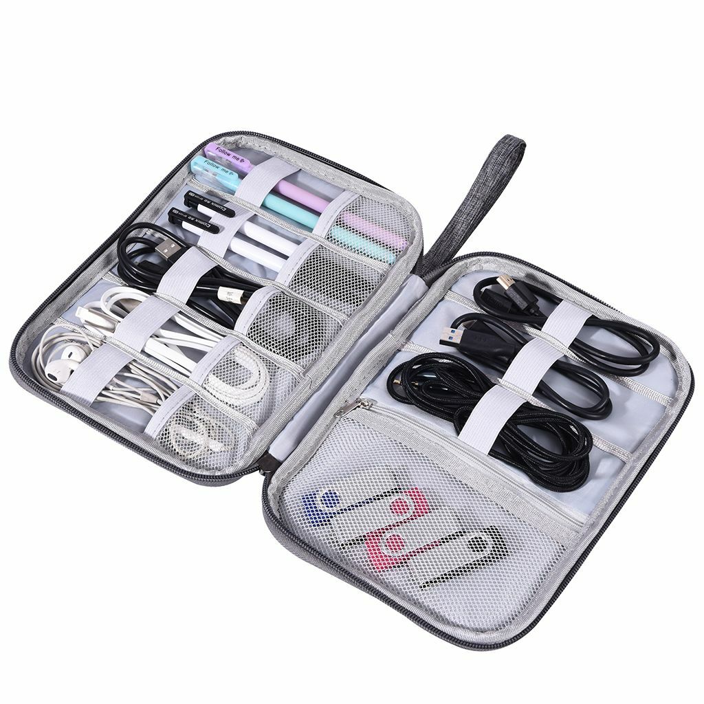 Electronic Accessories Cable Organizer Bag Travel USB Charger Storage Case Pouch