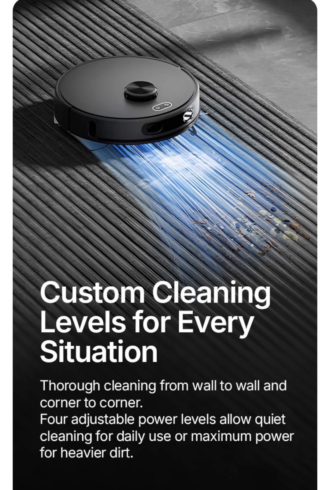 ORYZOM Robot Vacuum V8 Pro Fully Automatic Cleaning w/ Mopping Function & Kit