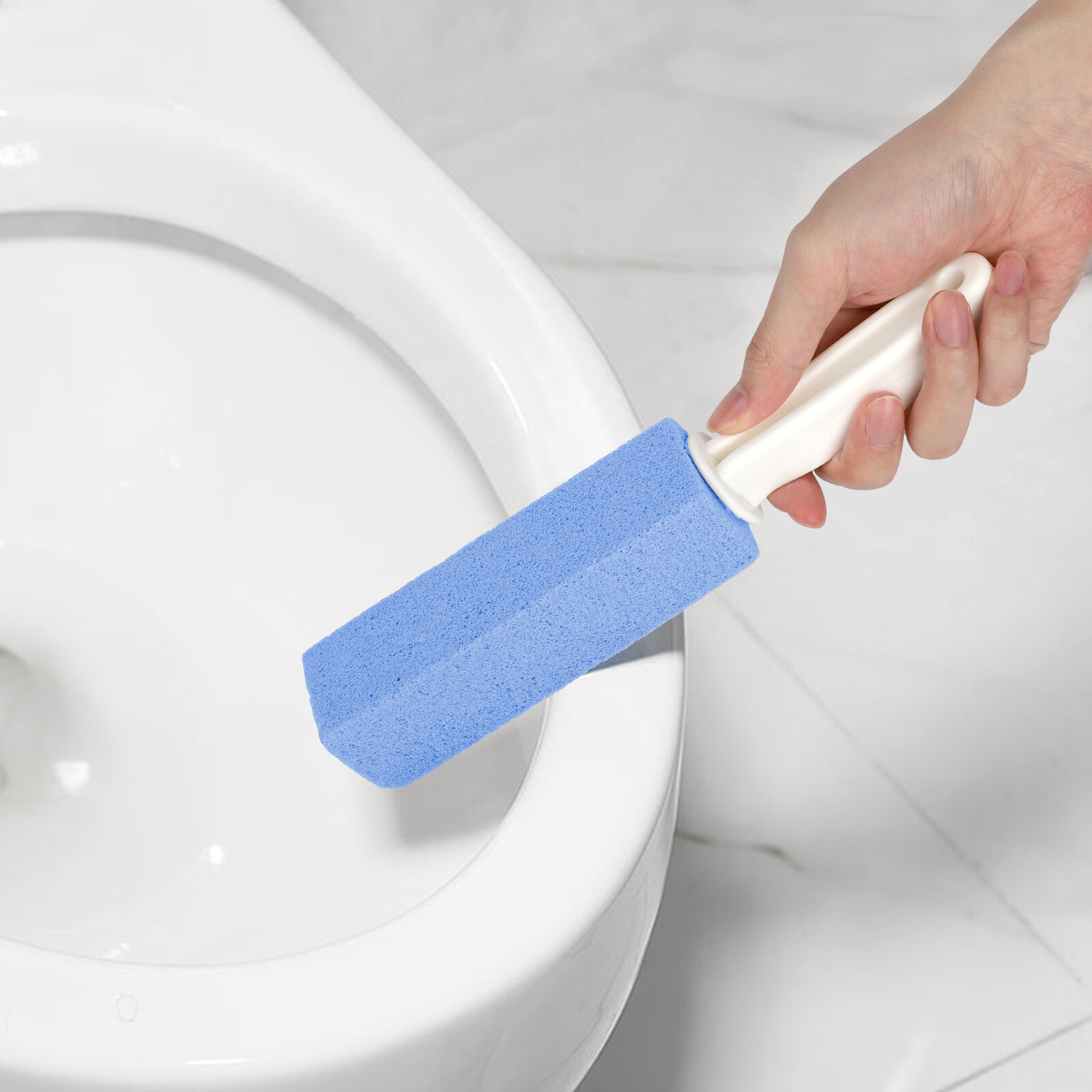 4 Pcs Pumice Stone Toilet Bowl Cleaner with Extra Long Handle Grill Sink Bathtub