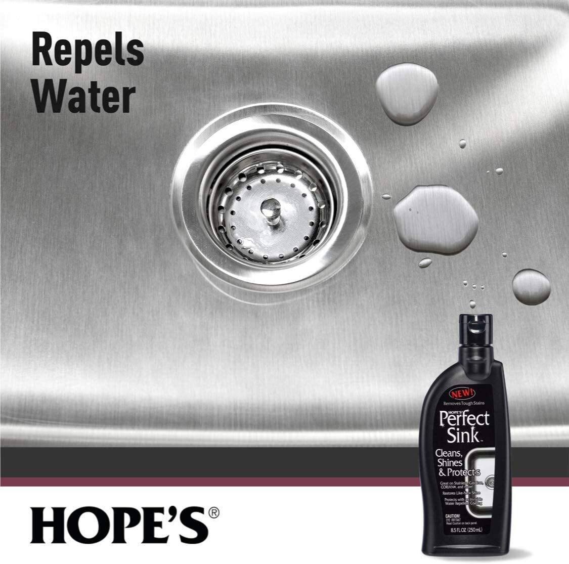 HOPE’S Perfect Sink Stainless Iron CLEAN SHINE & PROTECT Water Repellent Coating