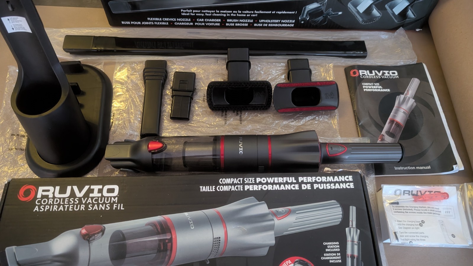RuvioBagless Cordless Rechargeable Stick