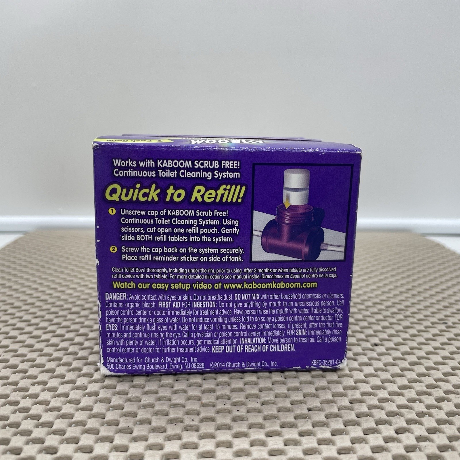 Kaboom Scrub Free Continuous Clean Toilet Cleaning Refill 2 Count