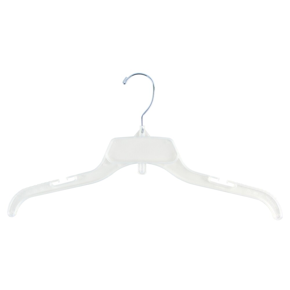 Unbreakable Clear Plastic Dress/Shirt Hanger- 17″ Box of 100