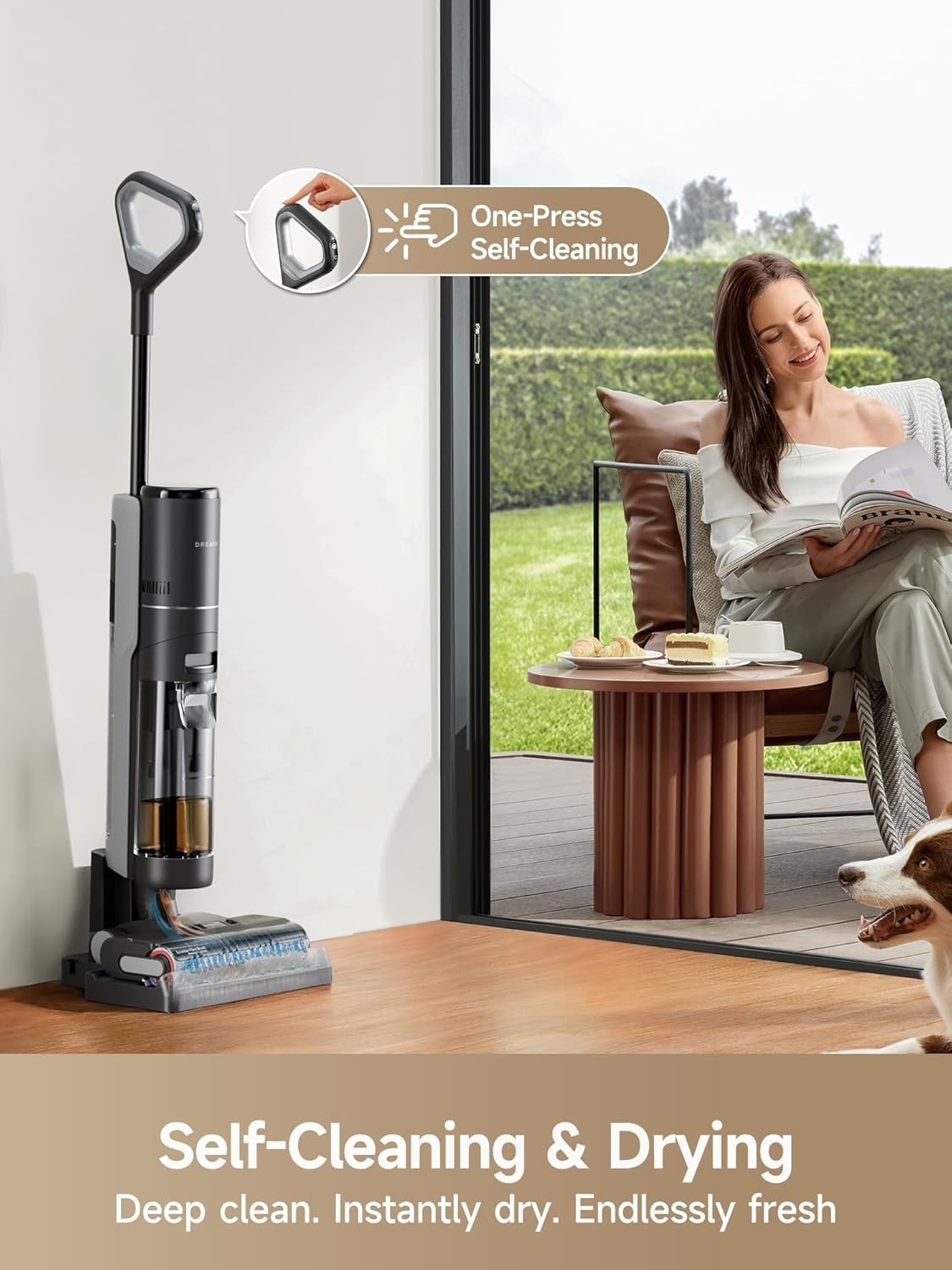 DREAME H12 PRO Vacuum Mop, Wet Dry Vacuum Cleaner for Hard Floor, Vacuum & Mop
