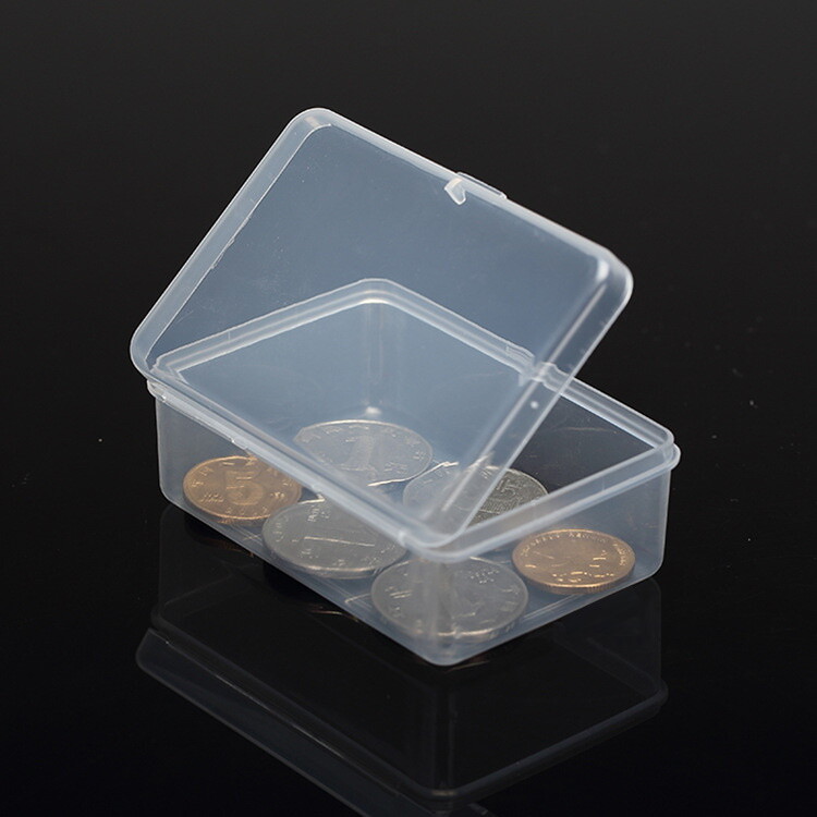 4PCS Small Plastic Storage Container Boxes Box DIY Coins Screws Jewelry Travel
