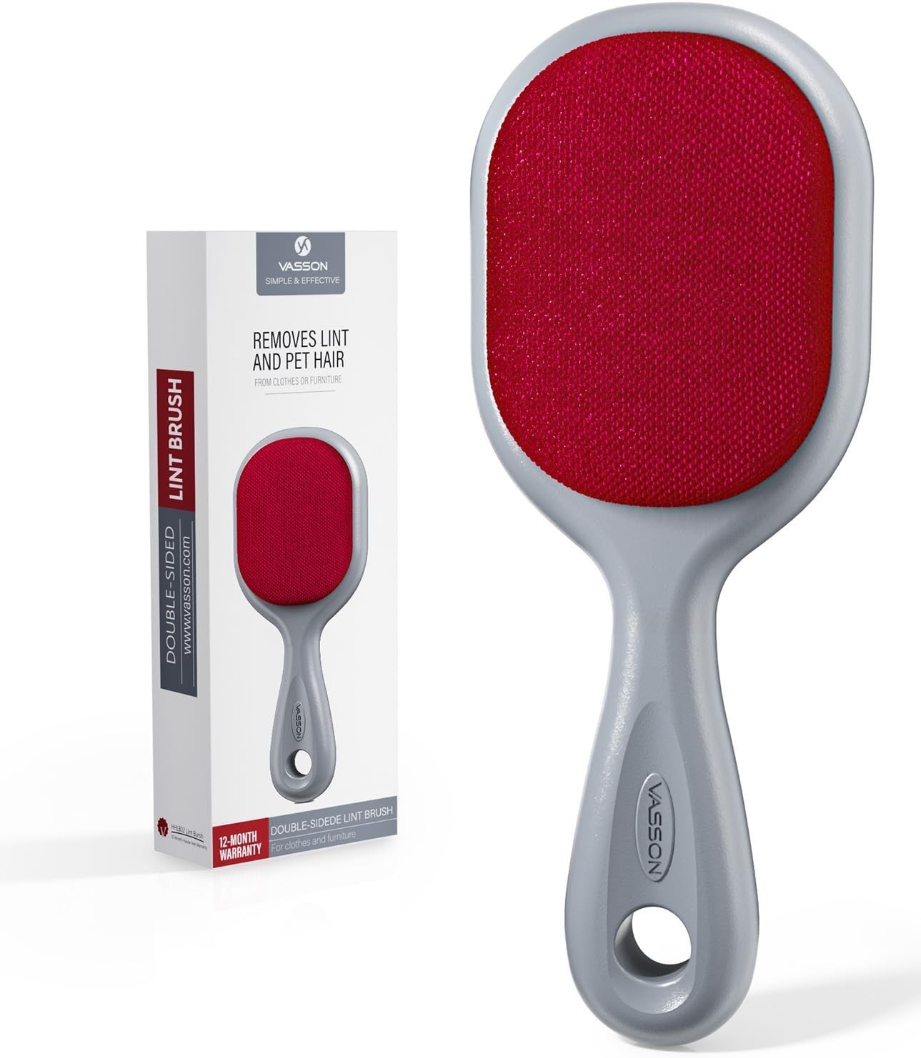 Double-Sided Lint Brushes, Classic Velvet Brush for Furniture and Clothing, I…