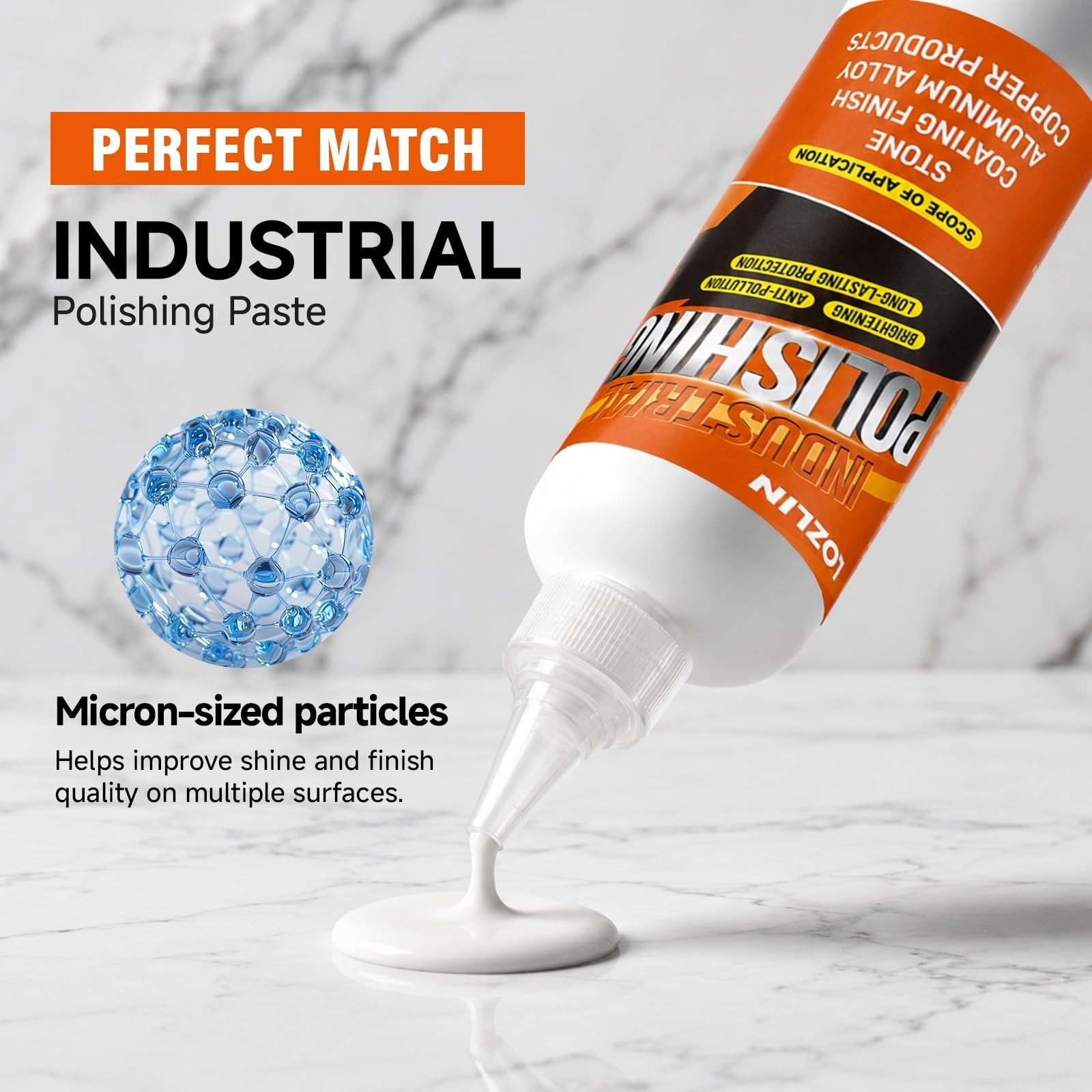 LOZLIN Polishing Paste for Granite Marble Quartz Countertops