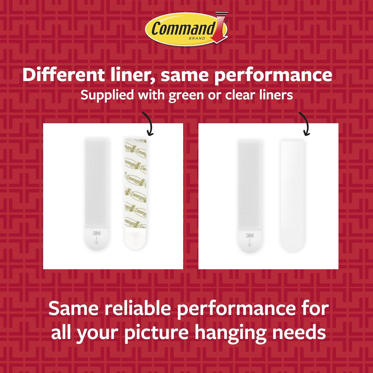 Command 20 Lb X-Large Picture Hanging Strips, 16 Pairs White Command Strips Heav