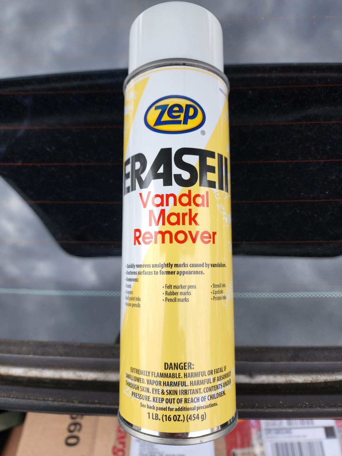 Zep Erase II Heavy-Duty Vandal Mark Remover 16 Ounces 1 CAN – FREE SHIPPING