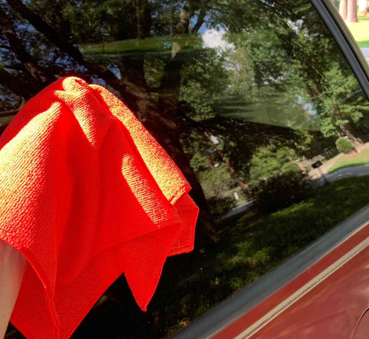 6 RED MICROFIBER CLEANING WASH CLOTH KITCHEN TOWEL RAG 16″x16″ CAR WINDOW BAR