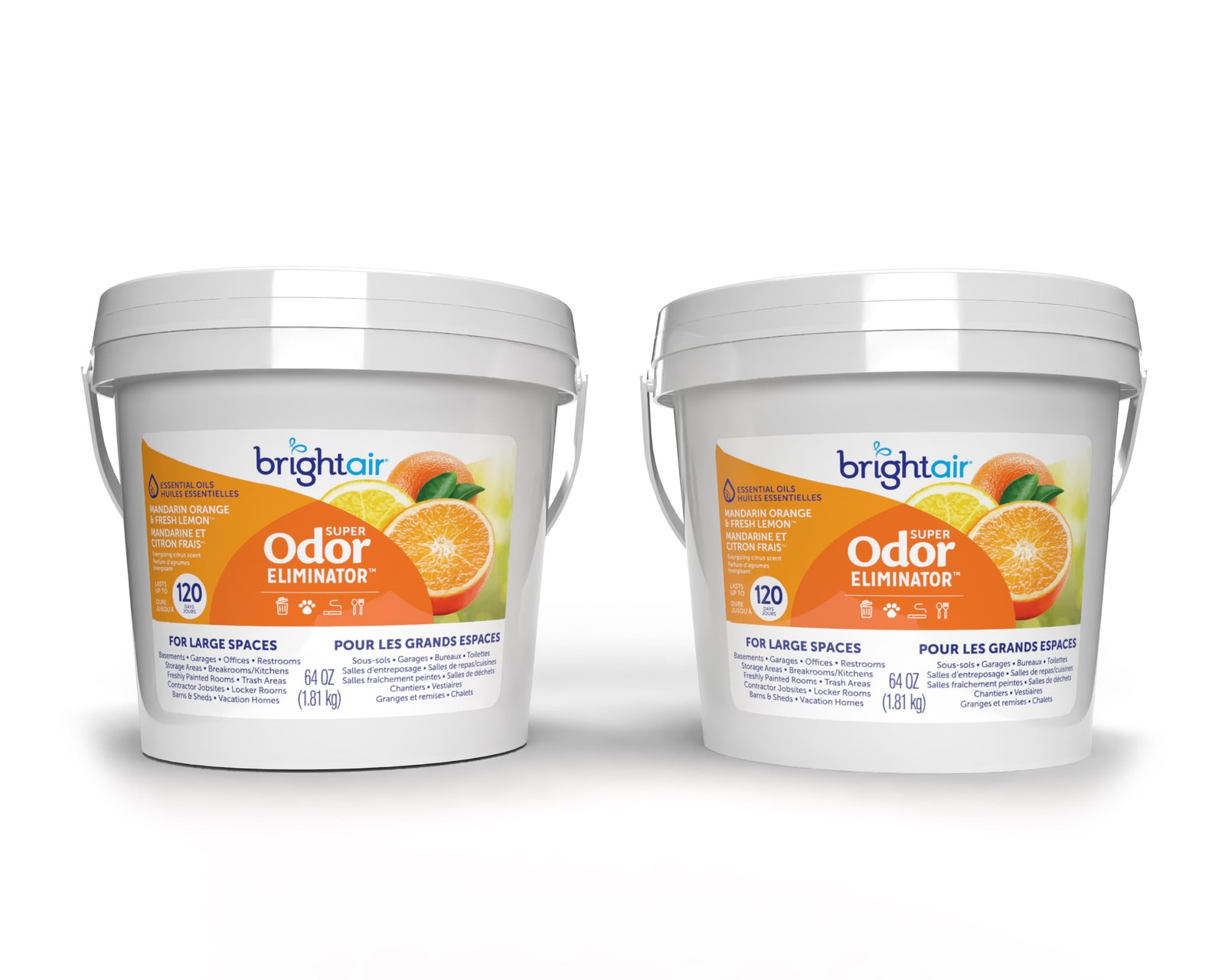 64 oz. Super Odor Eliminator, For Large Spaces, Mandarin Orange & Fresh Lemon…