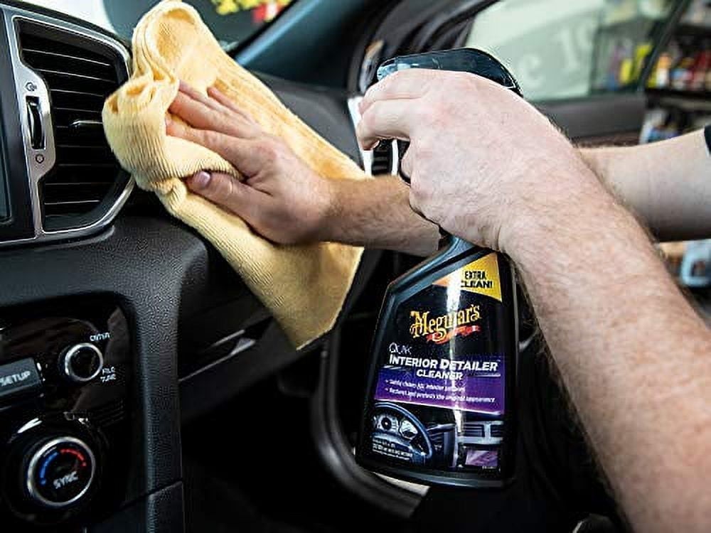 Meguiar’s Quik Interior Detailer Cleaner 16oz – All Surface Car Cleaner Spray
