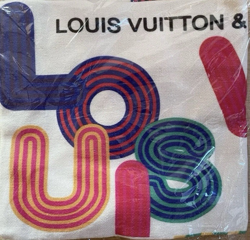 Louis Vuitton Reusable Foldable Canvas Shopping Bag Multicolor All-Over Pattern