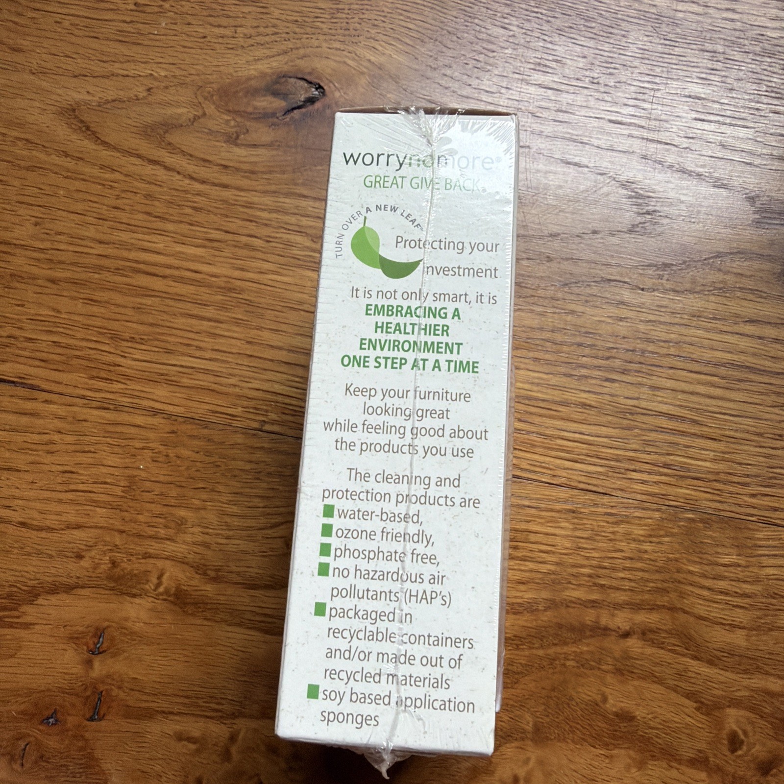 NEW WORRYNOMORE Fabric & Leather Cleaner-new Open Box Seal Is Broken See Picture